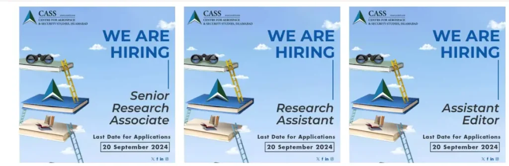 Centre For Aerospace & Security Studies CASS jobs In Lahore 2024 Advertisement