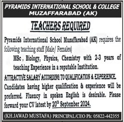 Teaching Job at Pyramids International School & College Muzaffarabad