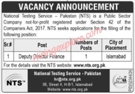 National Testing Service NTS Jobs October 2024